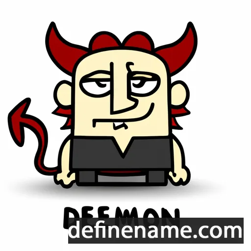 cartoon of the name Daemon