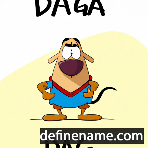 cartoon of the name Daga