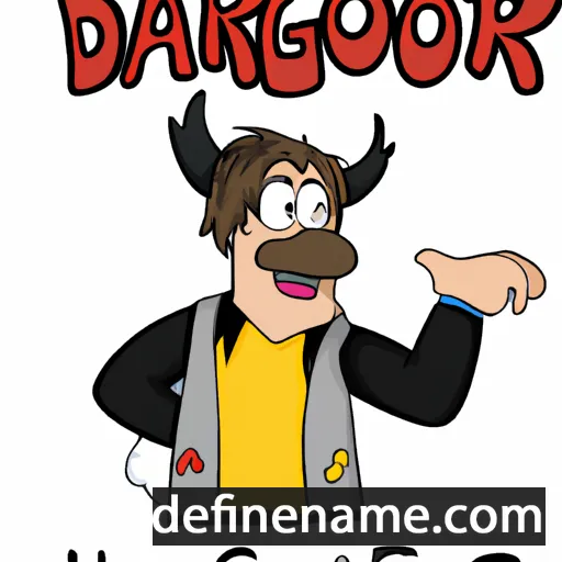 cartoon of the name Dagbjørn