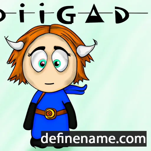 cartoon of the name Dagfríð