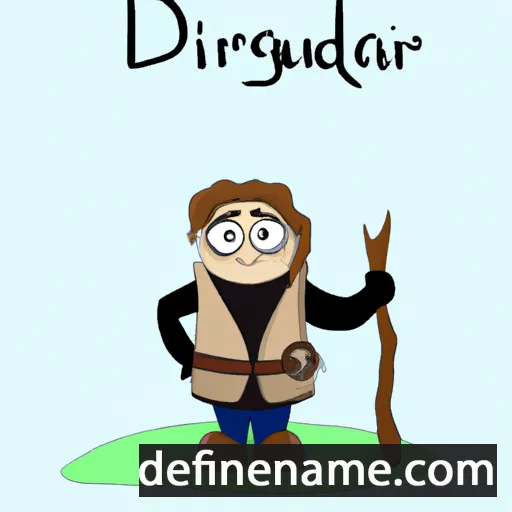 cartoon of the name Dagheiður