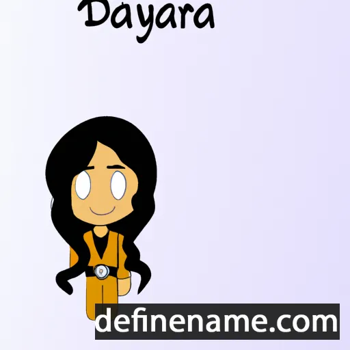 cartoon of the name Dahayra