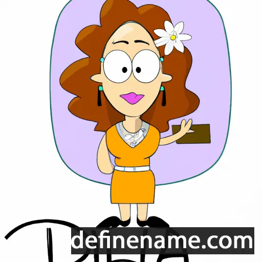 cartoon of the name Dailida