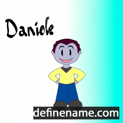 cartoon of the name Dainéil