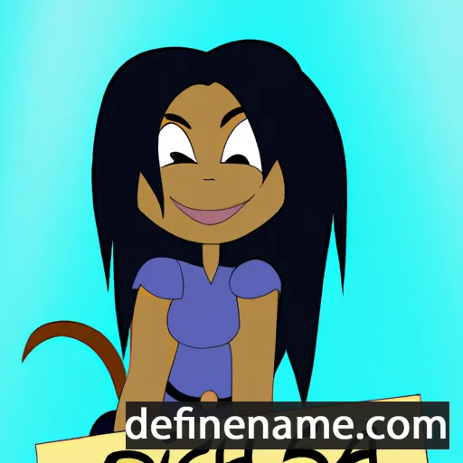 cartoon of the name Daisha