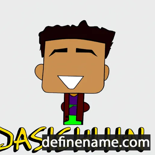 cartoon of the name Daishaun