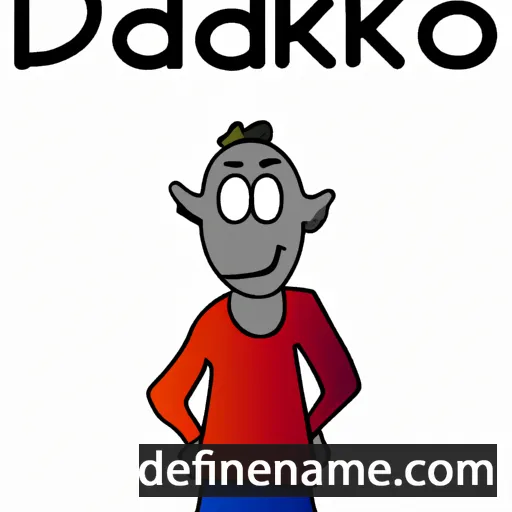 cartoon of the name Dakalo