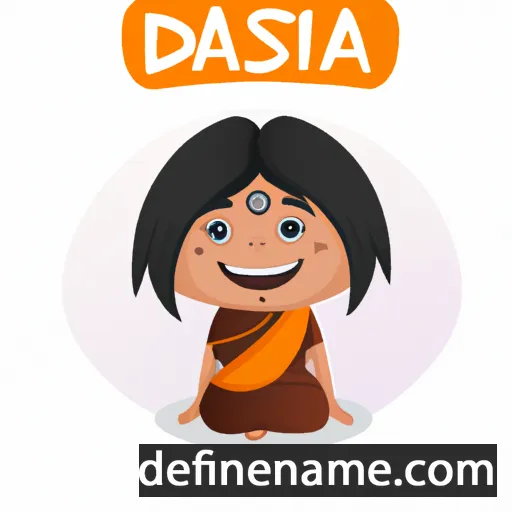 cartoon of the name Daksha