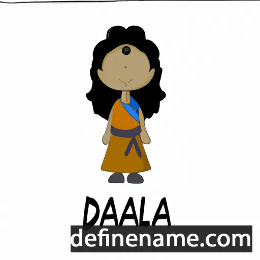 cartoon of the name Dalaana