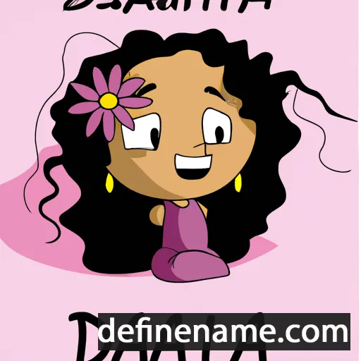 cartoon of the name Daliyah