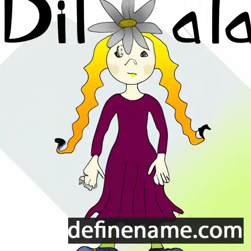 cartoon of the name Dallilja