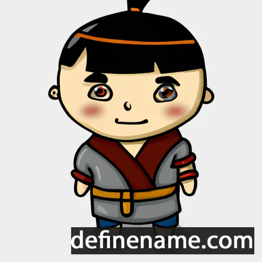 cartoon of the name Da-min