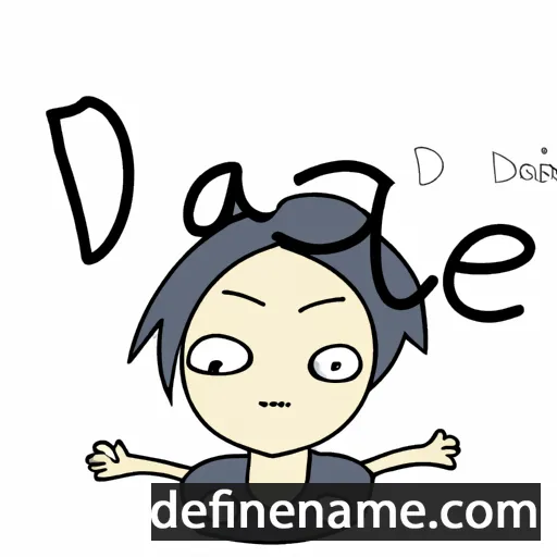 cartoon of the name Da-rae