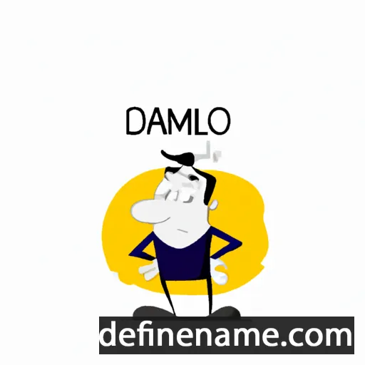 cartoon of the name Dalmiro