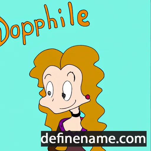 cartoon of the name Dalphine