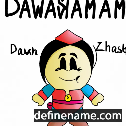 cartoon of the name Damashkawizii