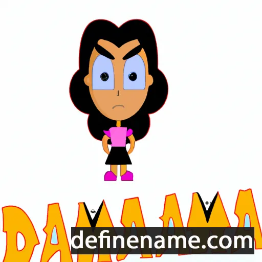 Damiána cartoon