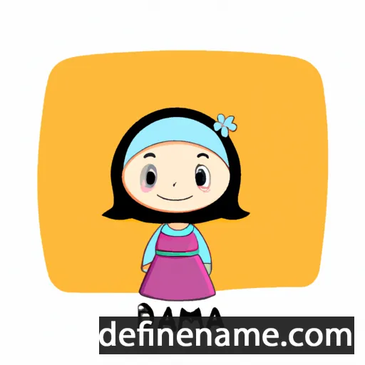 cartoon of the name Damia