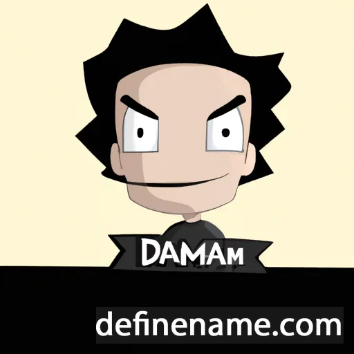 cartoon of the name Damiaen