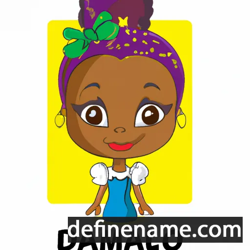 cartoon of the name Damilola