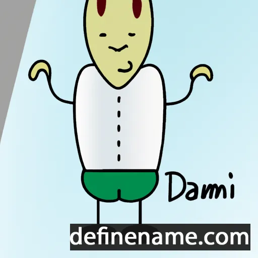 cartoon of the name Damján