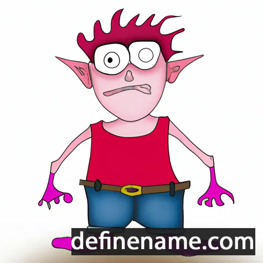 cartoon of the name Damonno