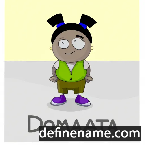 cartoon of the name Damotima