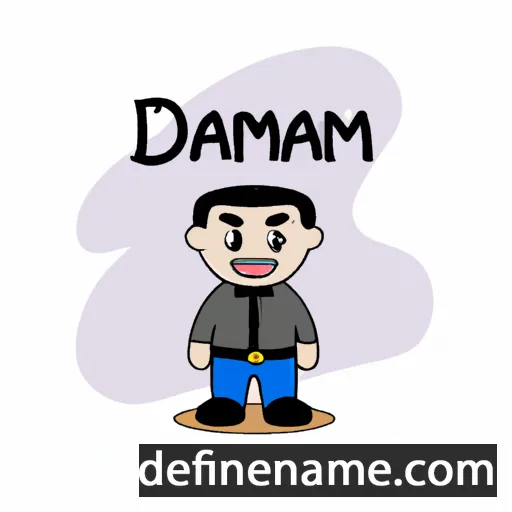 cartoon of the name Damri