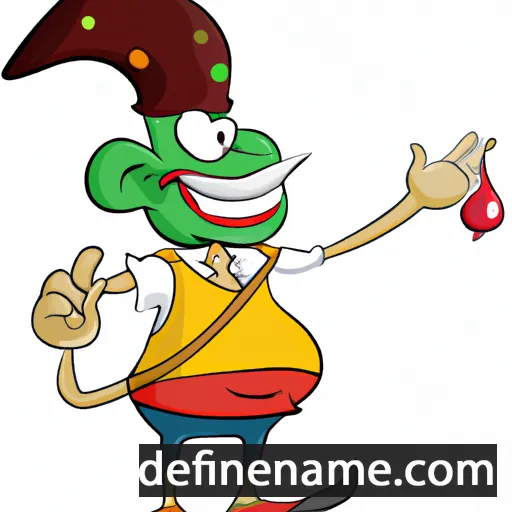 cartoon of the name Damroka