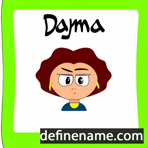 cartoon of the name Damya