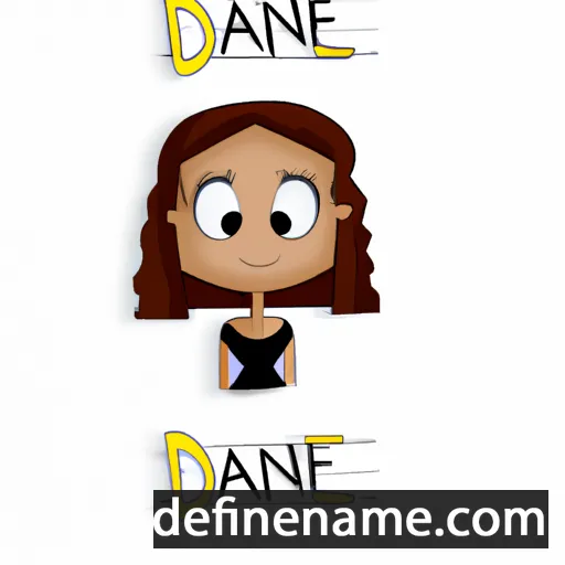 cartoon of the name Danae