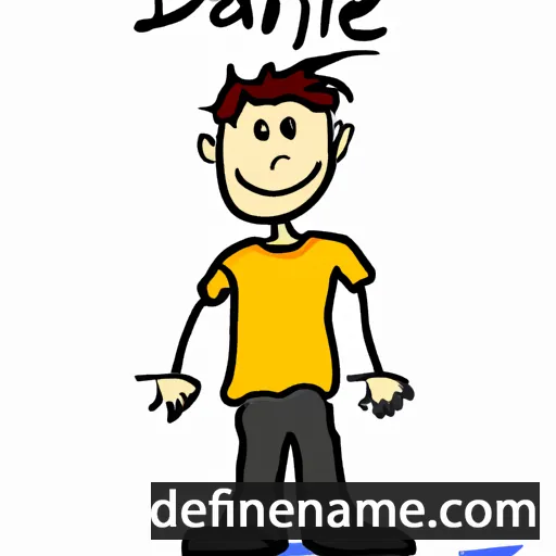 cartoon of the name Daneil