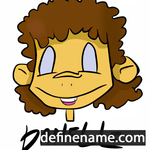 cartoon of the name Danele