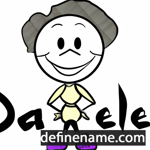 cartoon of the name Danell