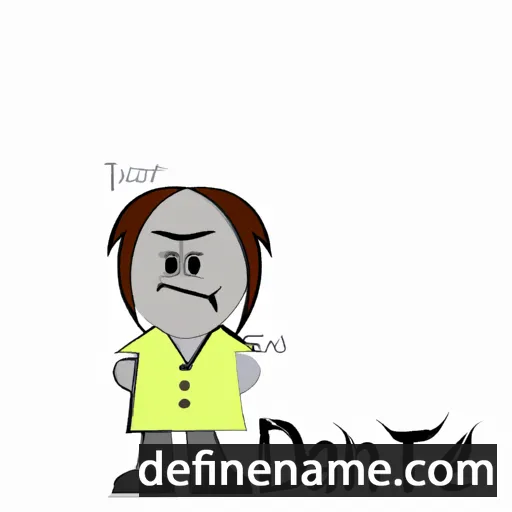 cartoon of the name Danet