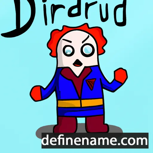 Danfríður cartoon