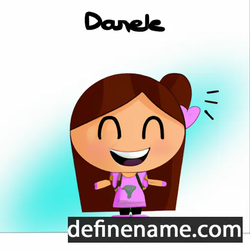 cartoon of the name Daníella