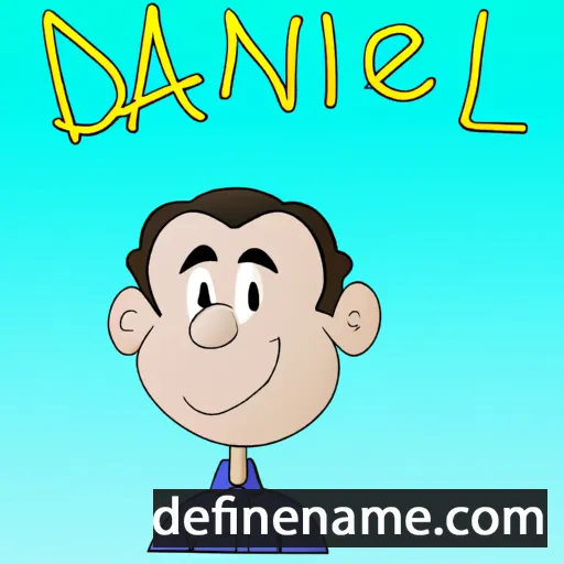 cartoon of the name Daniél