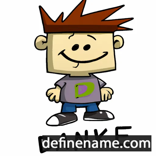 cartoon of the name Daniek