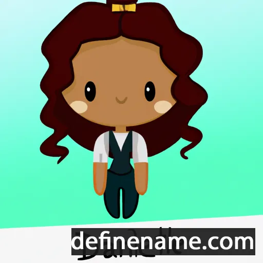 cartoon of the name Danielette