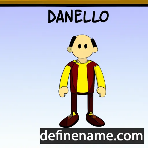 cartoon of the name Daniello