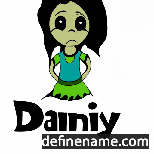 cartoon of the name Daniya