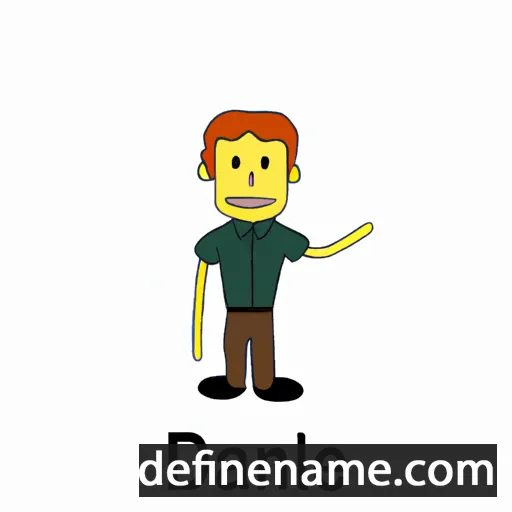 cartoon of the name Danniel