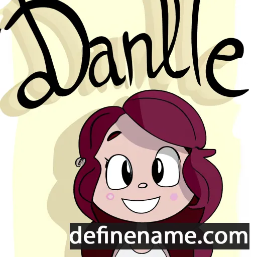 cartoon of the name Danniele