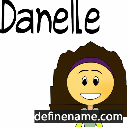 cartoon of the name Dannielle