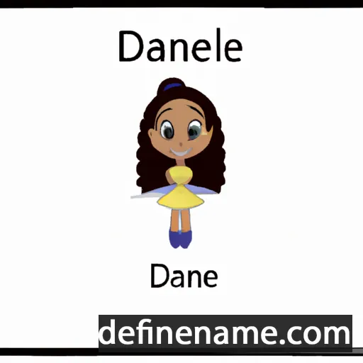 cartoon of the name Danyele