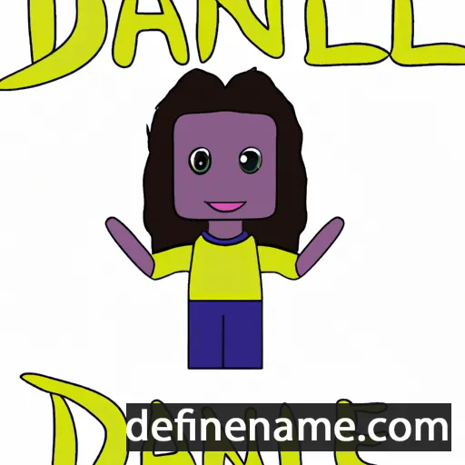 cartoon of the name Danyell