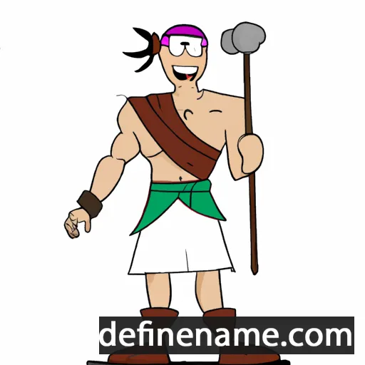 cartoon of the name Daon