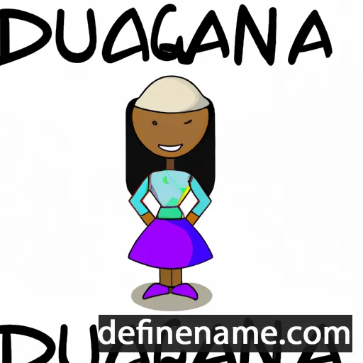 cartoon of the name Daquanda