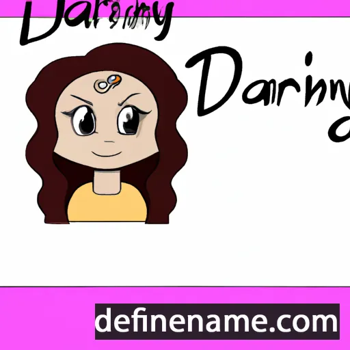 cartoon of the name Daralynn